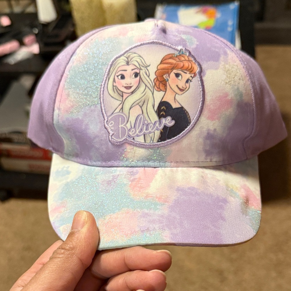Disney Frozen Believe Cap - Purple and White